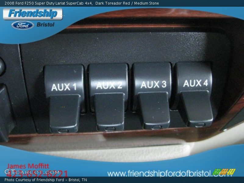 Dark Toreador Red / Medium Stone 2008 Ford F250 Super Duty Lariat SuperCab 4x4
