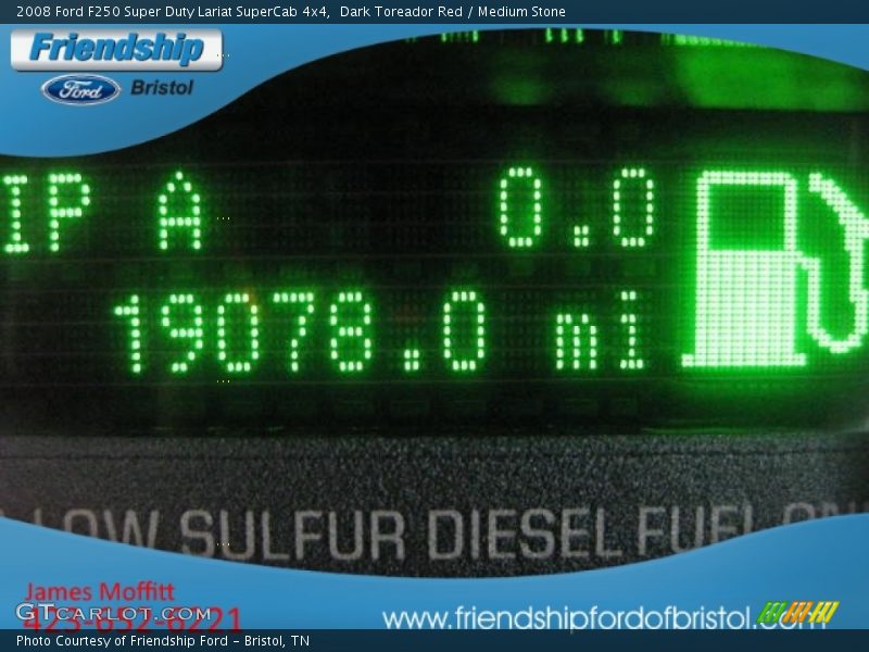 Dark Toreador Red / Medium Stone 2008 Ford F250 Super Duty Lariat SuperCab 4x4