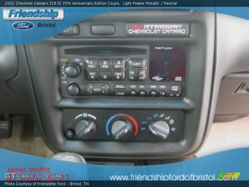 Light Pewter Metallic / Neutral 2002 Chevrolet Camaro Z28 SS 35th Anniversary Edition Coupe