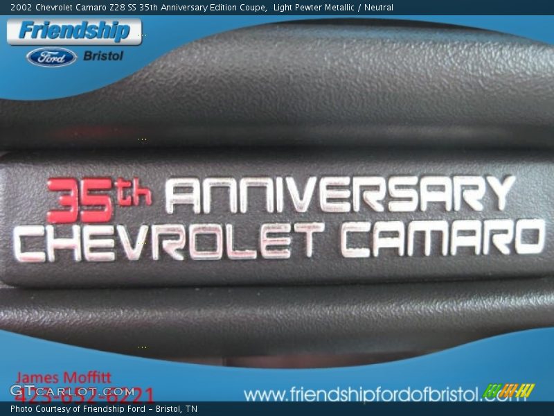 Light Pewter Metallic / Neutral 2002 Chevrolet Camaro Z28 SS 35th Anniversary Edition Coupe