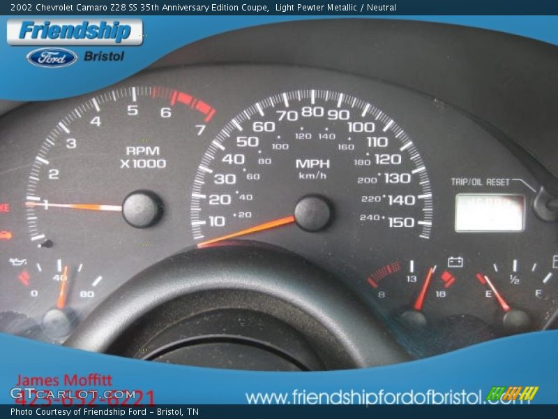 Light Pewter Metallic / Neutral 2002 Chevrolet Camaro Z28 SS 35th Anniversary Edition Coupe
