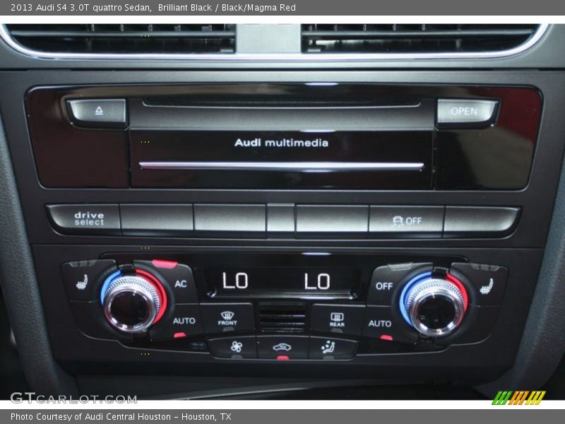 Brilliant Black / Black/Magma Red 2013 Audi S4 3.0T quattro Sedan