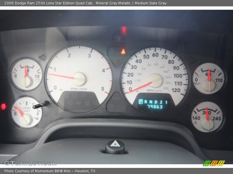 Mineral Gray Metallic / Medium Slate Gray 2006 Dodge Ram 2500 Lone Star Edition Quad Cab