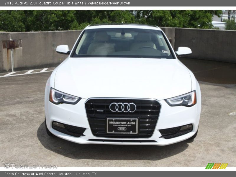 Ibis White / Velvet Beige/Moor Brown 2013 Audi A5 2.0T quattro Coupe