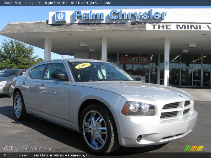 Bright Silver Metallic / Dark/Light Slate Gray 2008 Dodge Charger SE