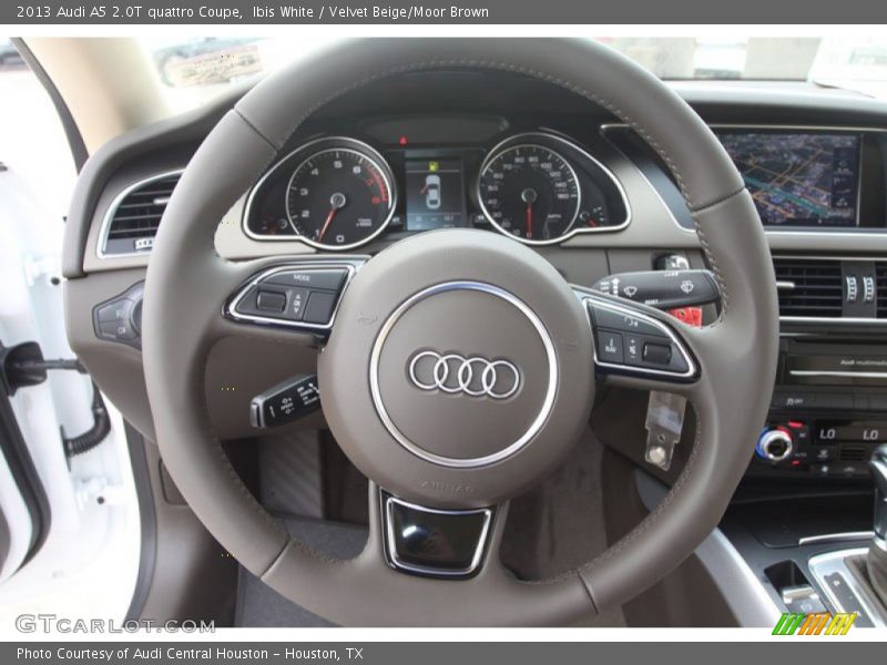 Ibis White / Velvet Beige/Moor Brown 2013 Audi A5 2.0T quattro Coupe