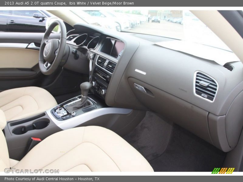 Ibis White / Velvet Beige/Moor Brown 2013 Audi A5 2.0T quattro Coupe