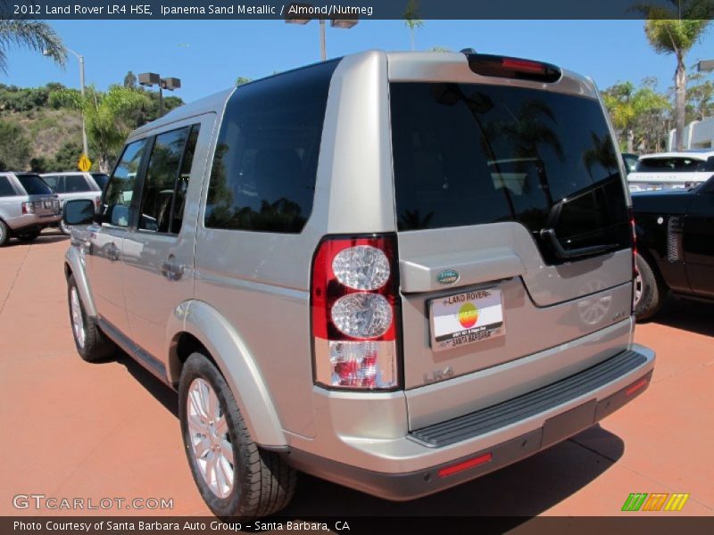 Ipanema Sand Metallic / Almond/Nutmeg 2012 Land Rover LR4 HSE