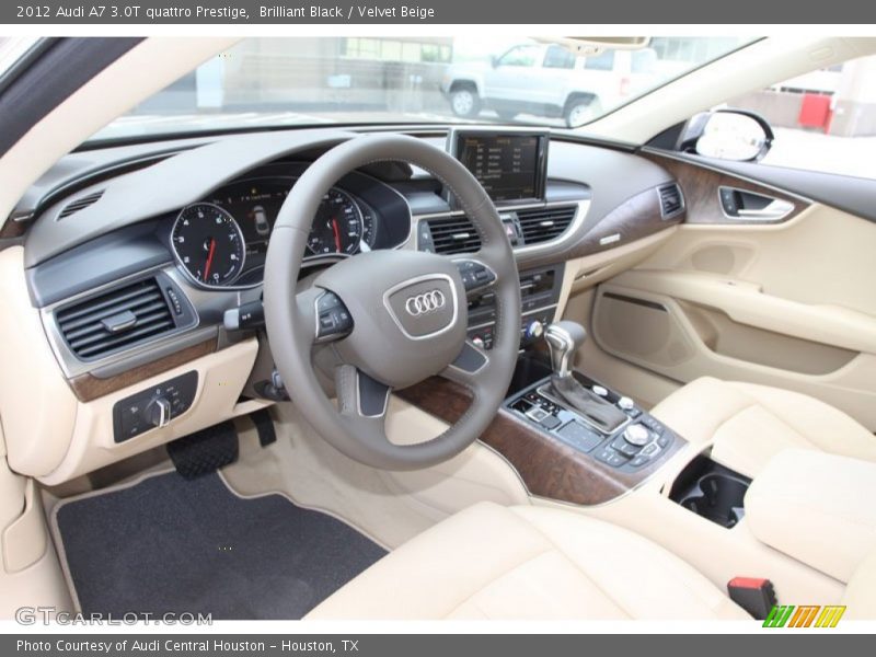 Brilliant Black / Velvet Beige 2012 Audi A7 3.0T quattro Prestige