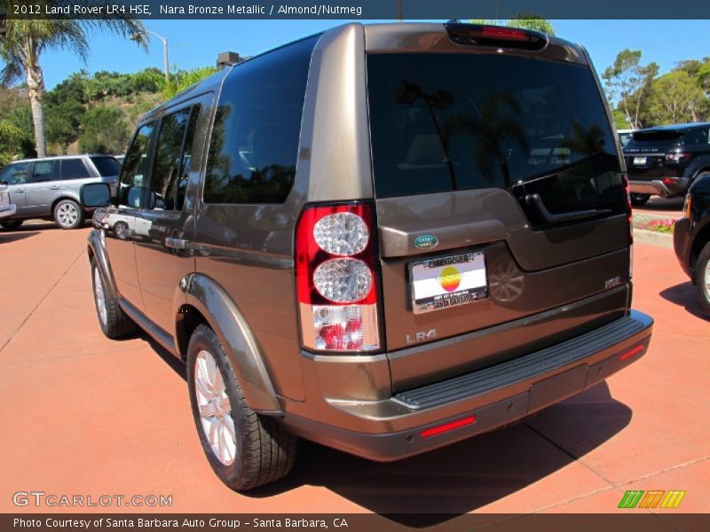 Nara Bronze Metallic / Almond/Nutmeg 2012 Land Rover LR4 HSE