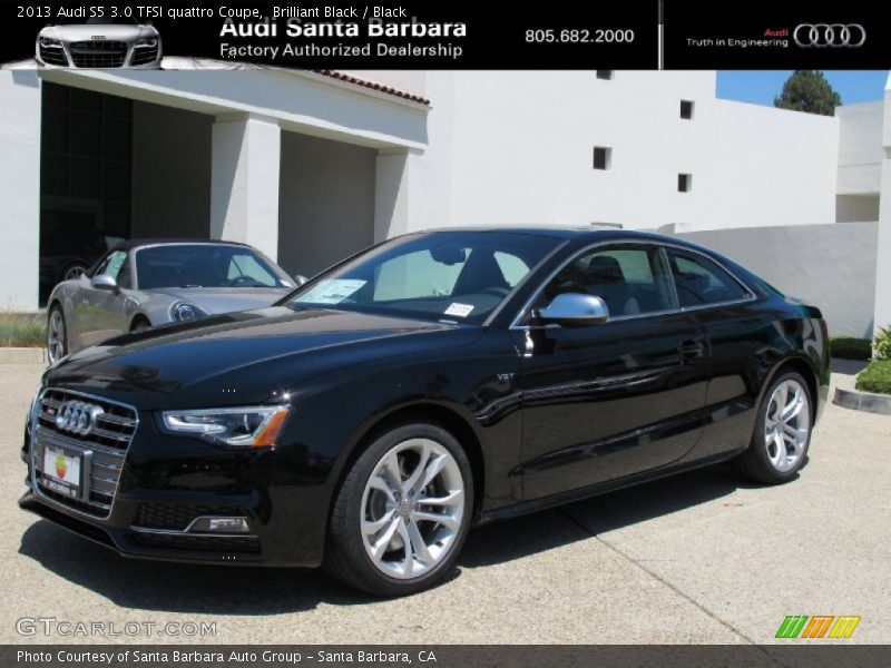 Brilliant Black / Black 2013 Audi S5 3.0 TFSI quattro Coupe