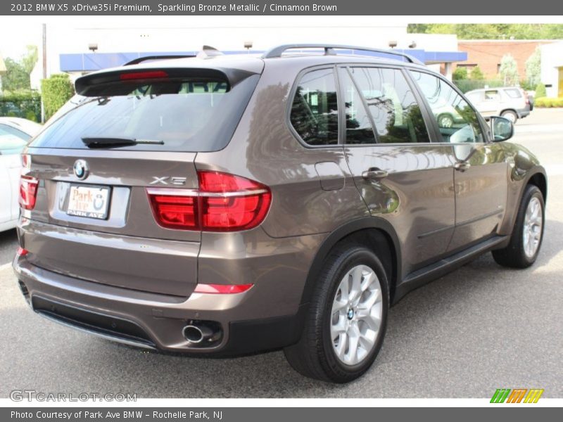 Sparkling Bronze Metallic / Cinnamon Brown 2012 BMW X5 xDrive35i Premium