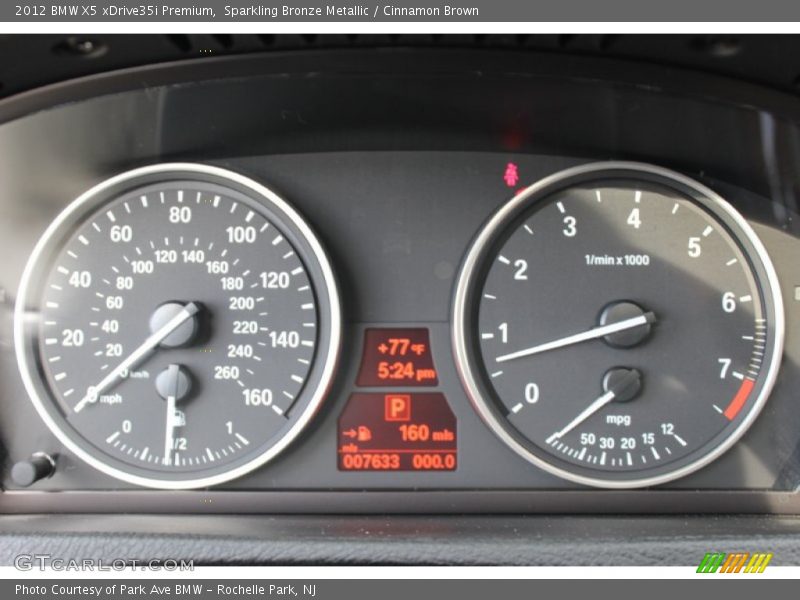 Sparkling Bronze Metallic / Cinnamon Brown 2012 BMW X5 xDrive35i Premium