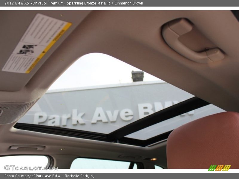 Sparkling Bronze Metallic / Cinnamon Brown 2012 BMW X5 xDrive35i Premium