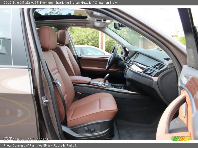 Sparkling Bronze Metallic / Cinnamon Brown 2012 BMW X5 xDrive35i Premium