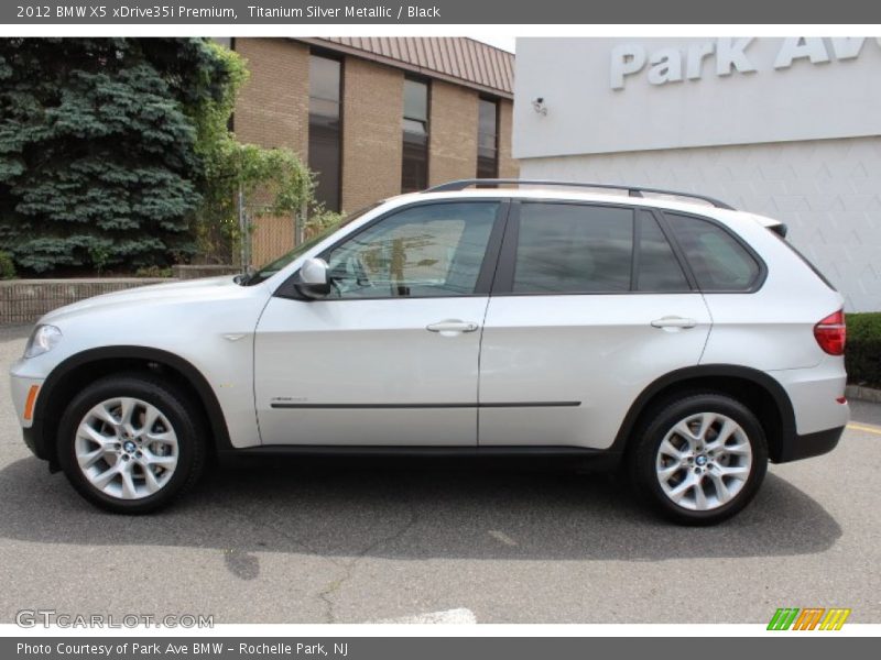 Titanium Silver Metallic / Black 2012 BMW X5 xDrive35i Premium