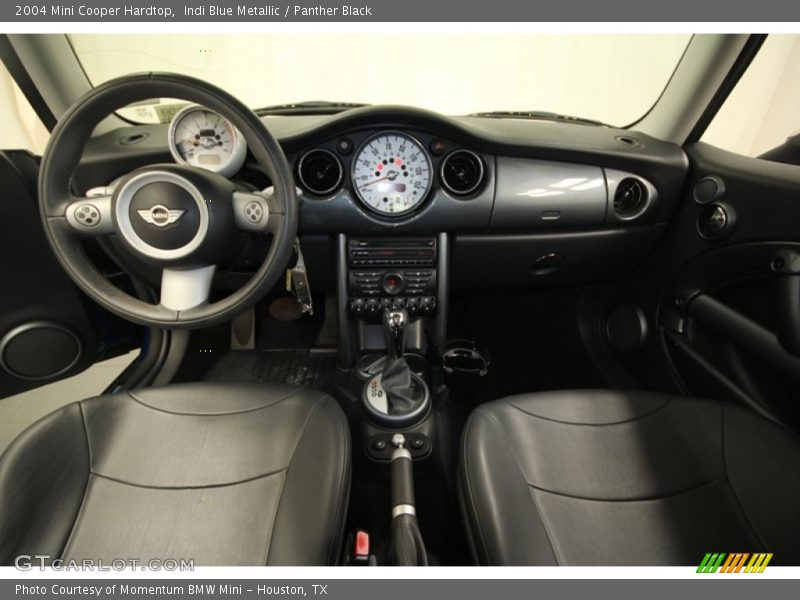 Indi Blue Metallic / Panther Black 2004 Mini Cooper Hardtop