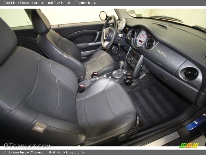 Indi Blue Metallic / Panther Black 2004 Mini Cooper Hardtop