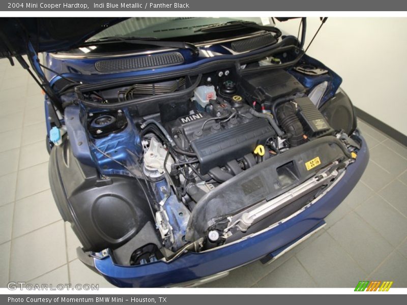 Indi Blue Metallic / Panther Black 2004 Mini Cooper Hardtop