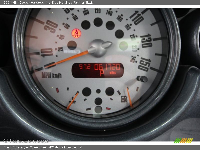Indi Blue Metallic / Panther Black 2004 Mini Cooper Hardtop