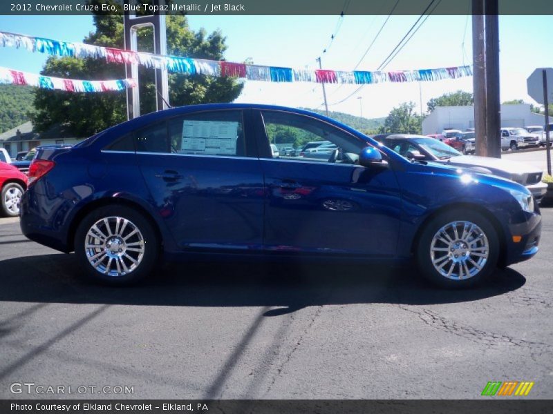 Blue Topaz Metallic / Jet Black 2012 Chevrolet Cruze Eco