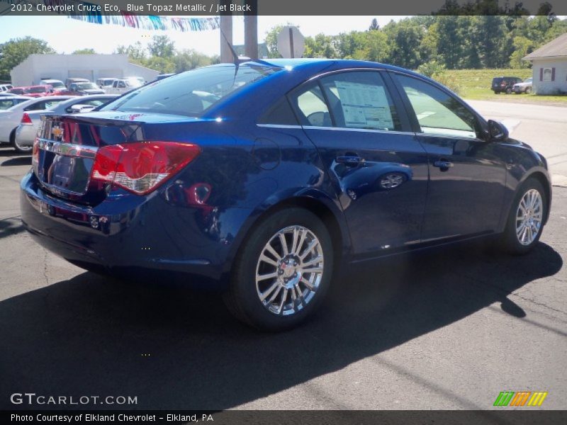 Blue Topaz Metallic / Jet Black 2012 Chevrolet Cruze Eco