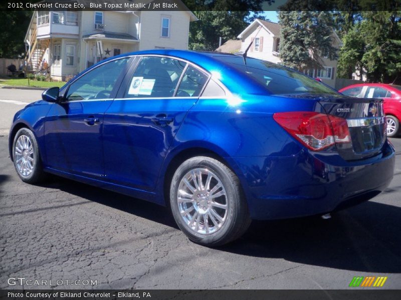 Blue Topaz Metallic / Jet Black 2012 Chevrolet Cruze Eco