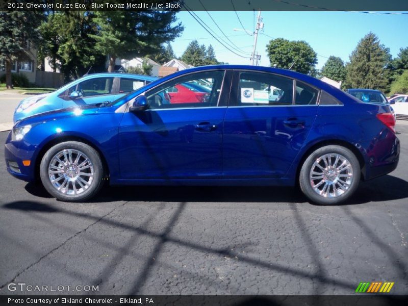 Blue Topaz Metallic / Jet Black 2012 Chevrolet Cruze Eco