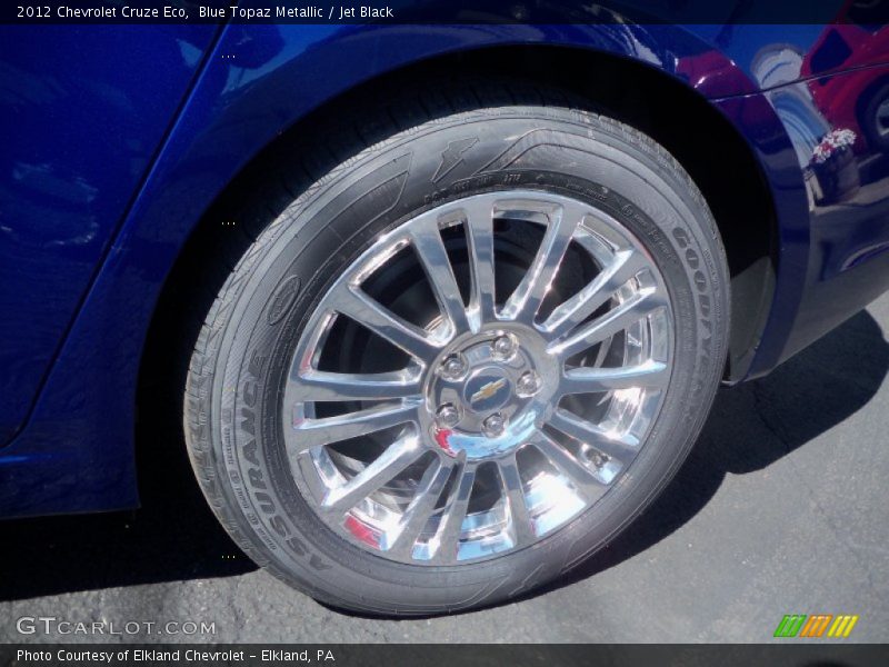 Blue Topaz Metallic / Jet Black 2012 Chevrolet Cruze Eco