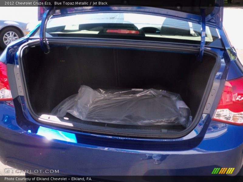 Blue Topaz Metallic / Jet Black 2012 Chevrolet Cruze Eco