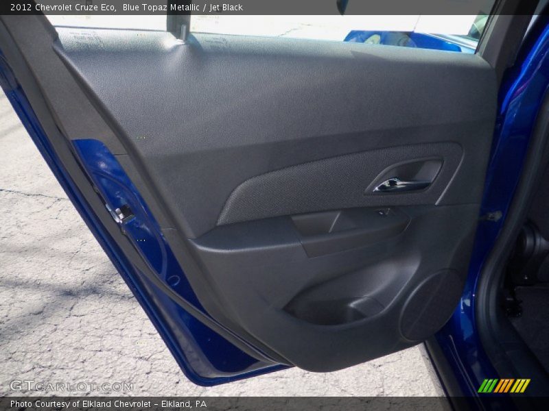 Blue Topaz Metallic / Jet Black 2012 Chevrolet Cruze Eco