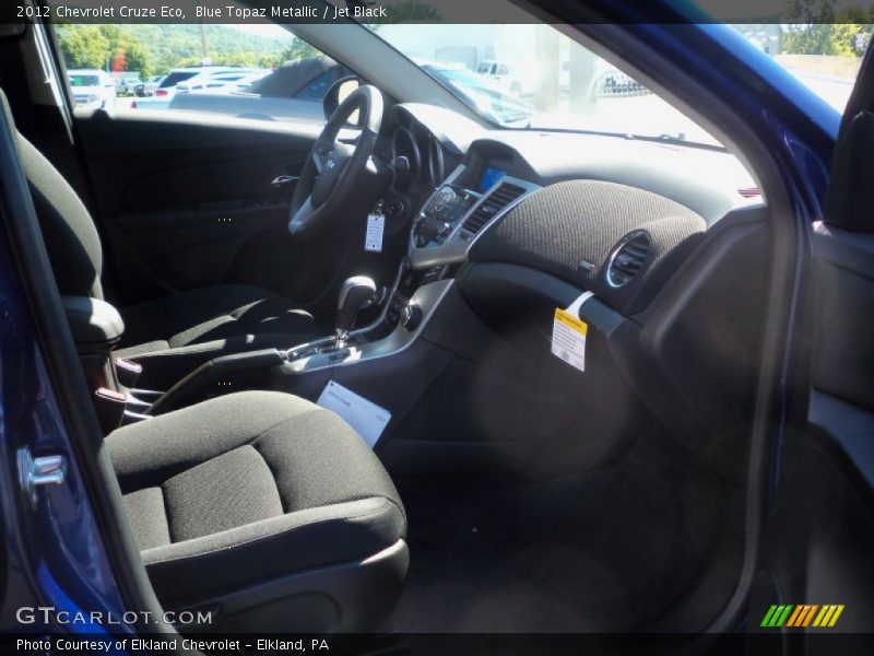 Blue Topaz Metallic / Jet Black 2012 Chevrolet Cruze Eco