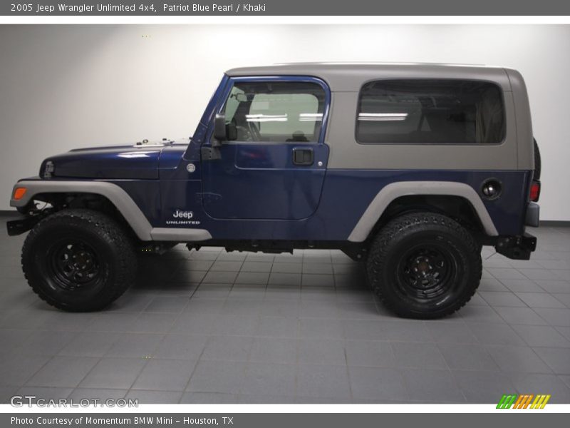 Patriot Blue Pearl / Khaki 2005 Jeep Wrangler Unlimited 4x4