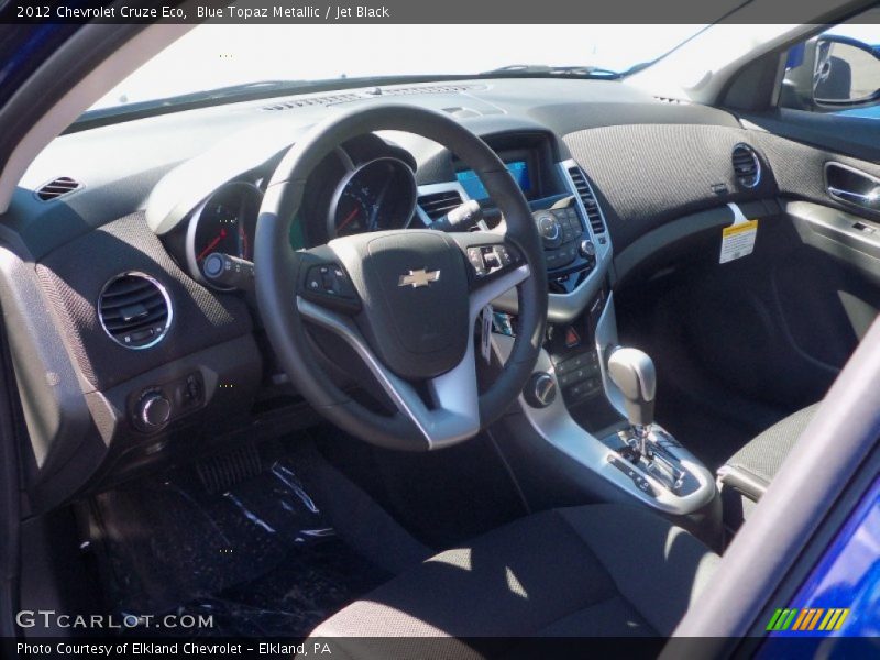Blue Topaz Metallic / Jet Black 2012 Chevrolet Cruze Eco