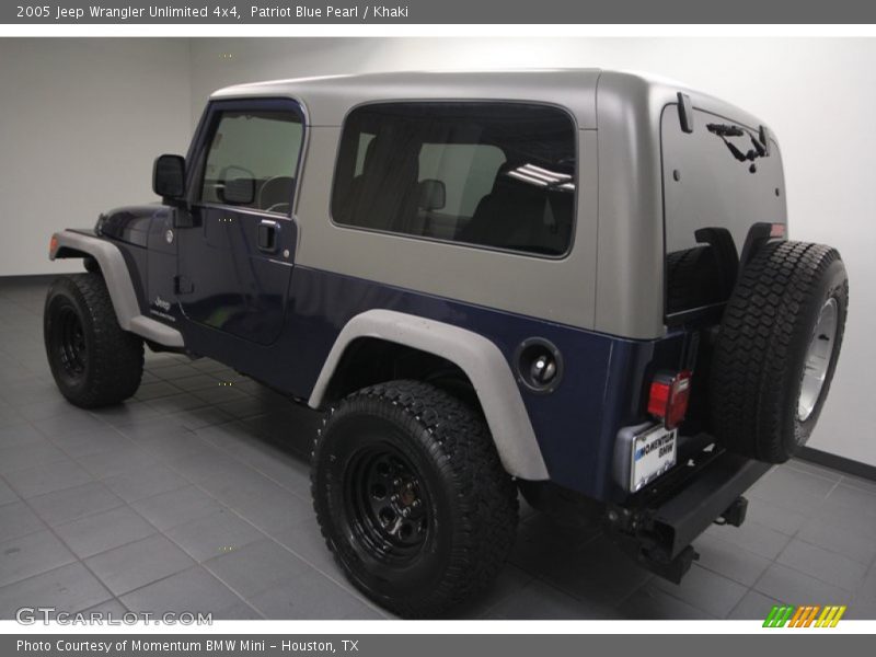 Patriot Blue Pearl / Khaki 2005 Jeep Wrangler Unlimited 4x4