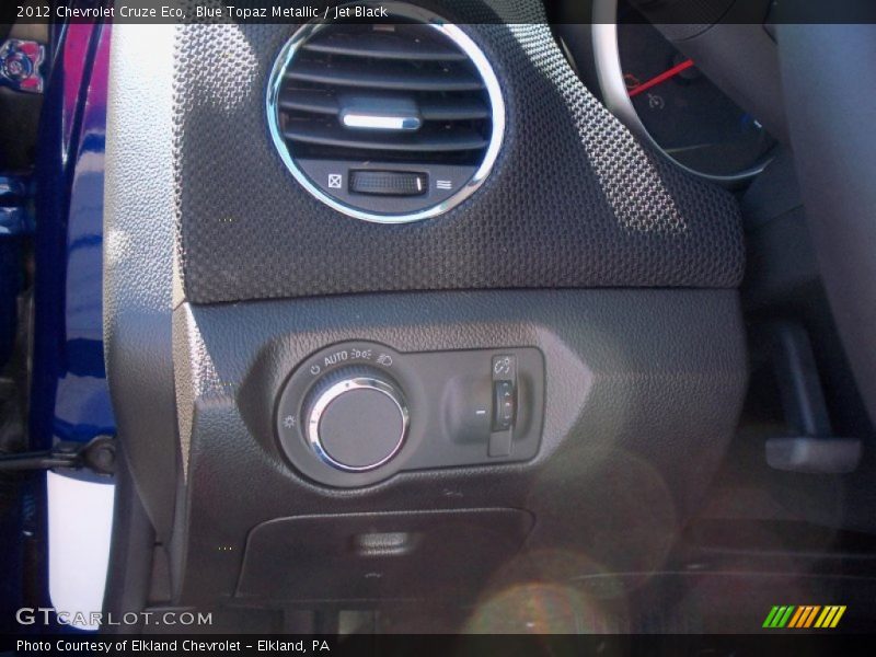 Blue Topaz Metallic / Jet Black 2012 Chevrolet Cruze Eco
