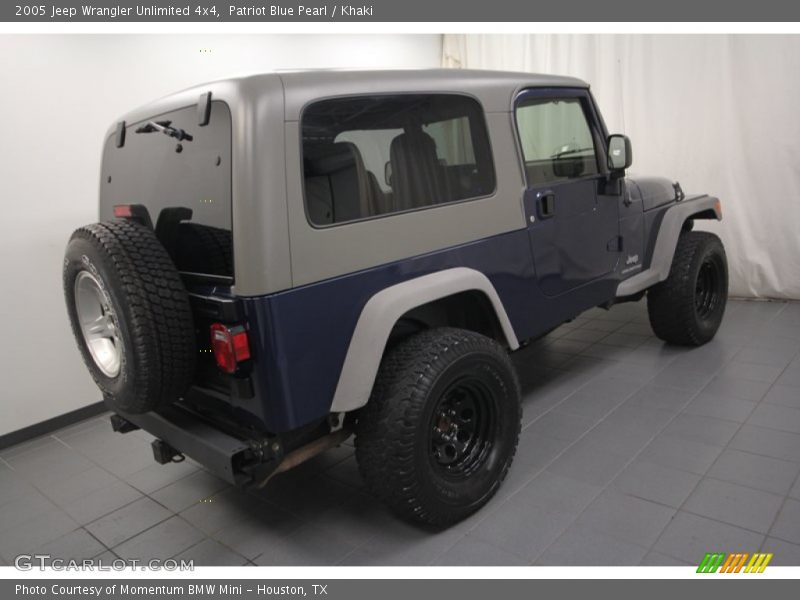 Patriot Blue Pearl / Khaki 2005 Jeep Wrangler Unlimited 4x4