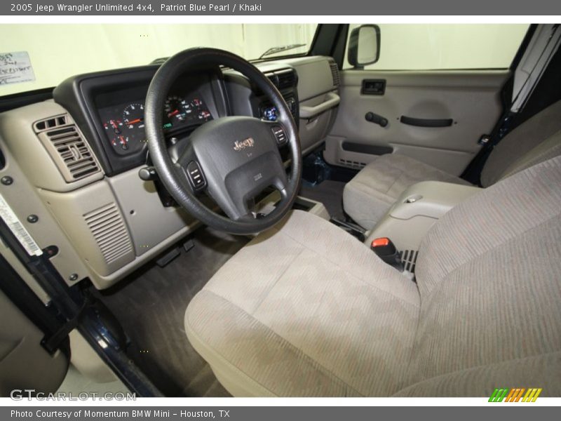 Patriot Blue Pearl / Khaki 2005 Jeep Wrangler Unlimited 4x4