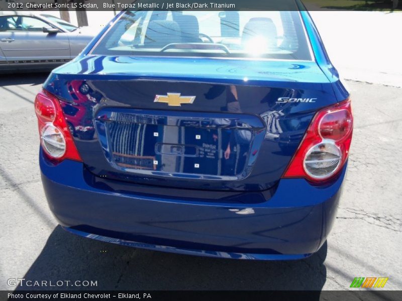 Blue Topaz Metallic / Jet Black/Dark Titanium 2012 Chevrolet Sonic LS Sedan