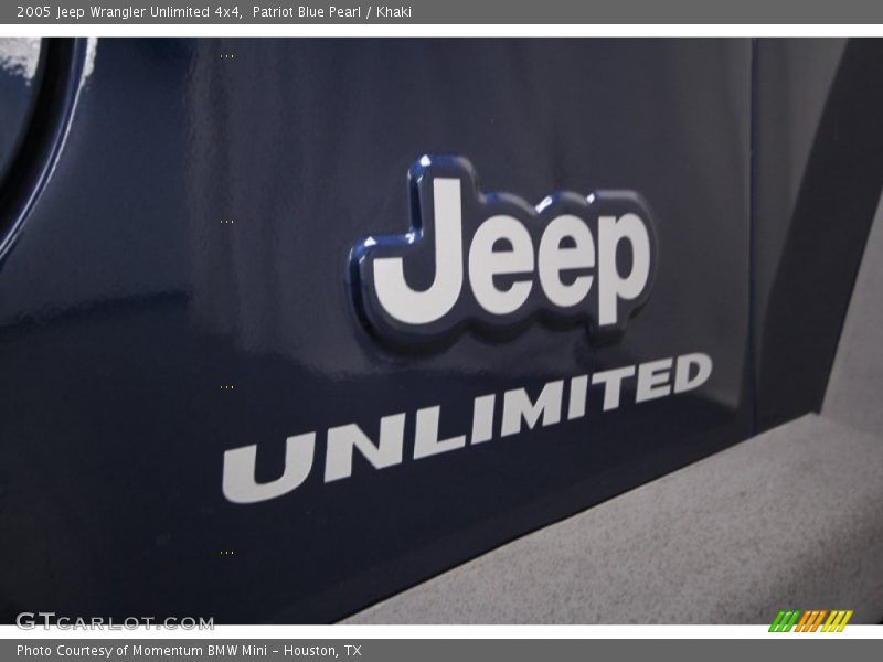 Patriot Blue Pearl / Khaki 2005 Jeep Wrangler Unlimited 4x4