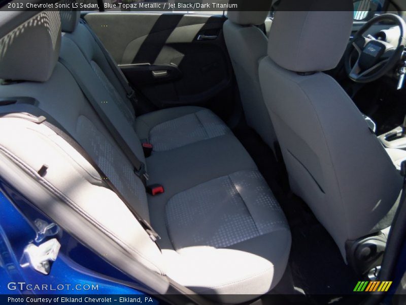 Blue Topaz Metallic / Jet Black/Dark Titanium 2012 Chevrolet Sonic LS Sedan