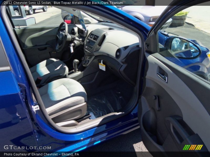  2012 Sonic LS Sedan Jet Black/Dark Titanium Interior
