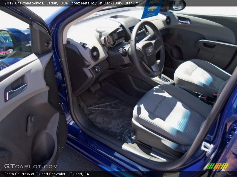 Blue Topaz Metallic / Jet Black/Dark Titanium 2012 Chevrolet Sonic LS Sedan
