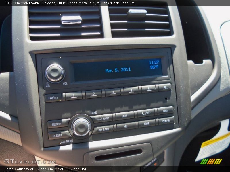 Audio System of 2012 Sonic LS Sedan