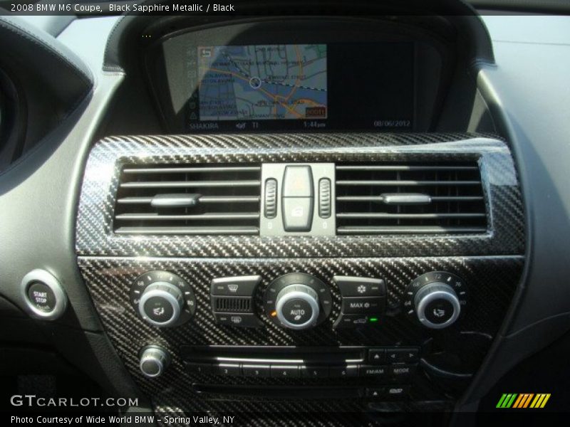 Controls of 2008 M6 Coupe