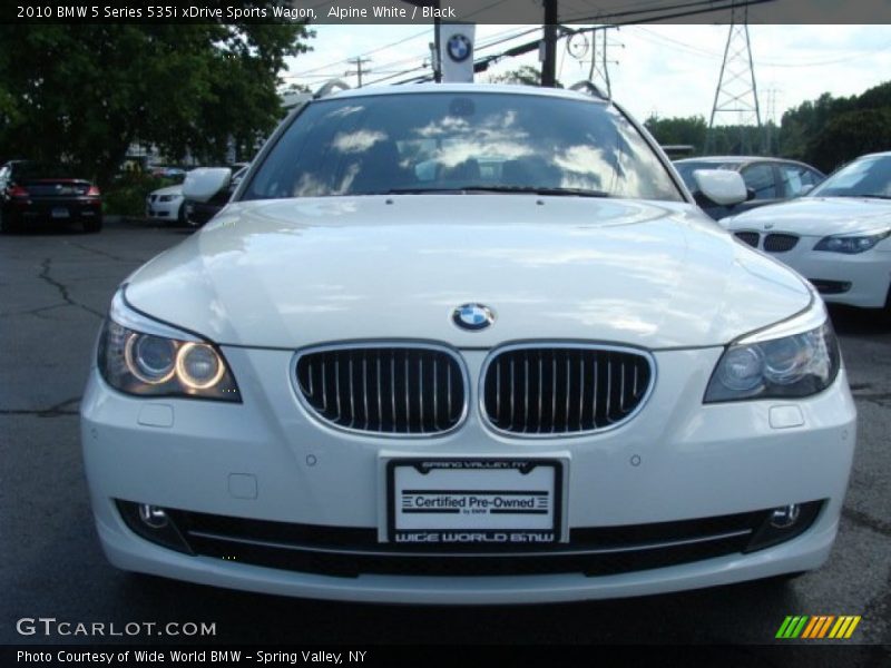 Alpine White / Black 2010 BMW 5 Series 535i xDrive Sports Wagon