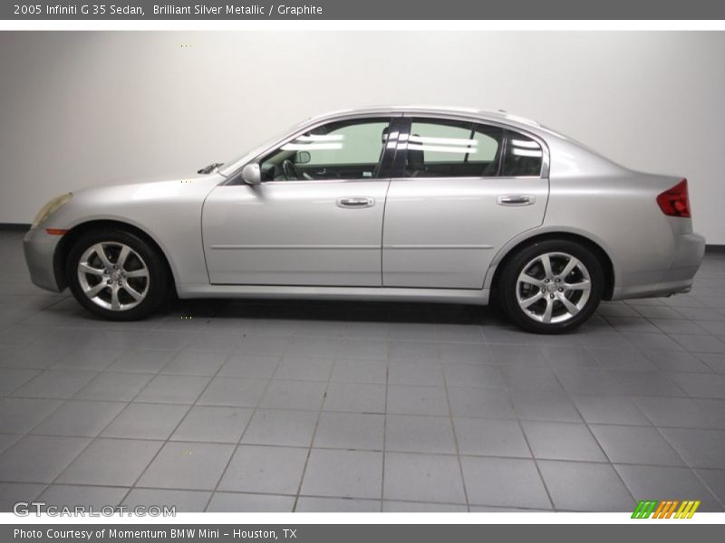 Brilliant Silver Metallic / Graphite 2005 Infiniti G 35 Sedan