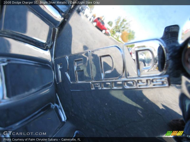 Bright Silver Metallic / Dark/Light Slate Gray 2008 Dodge Charger SE