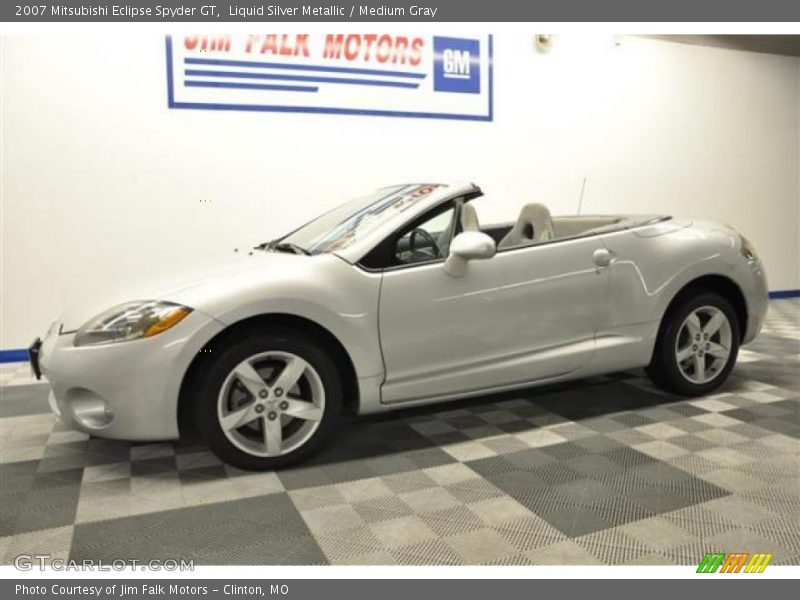 Liquid Silver Metallic / Medium Gray 2007 Mitsubishi Eclipse Spyder GT