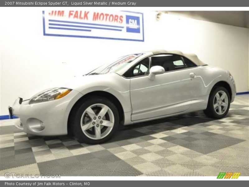 Liquid Silver Metallic / Medium Gray 2007 Mitsubishi Eclipse Spyder GT